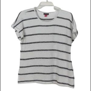 ⭐️VINCE CAMUTO black and white striped sweater top